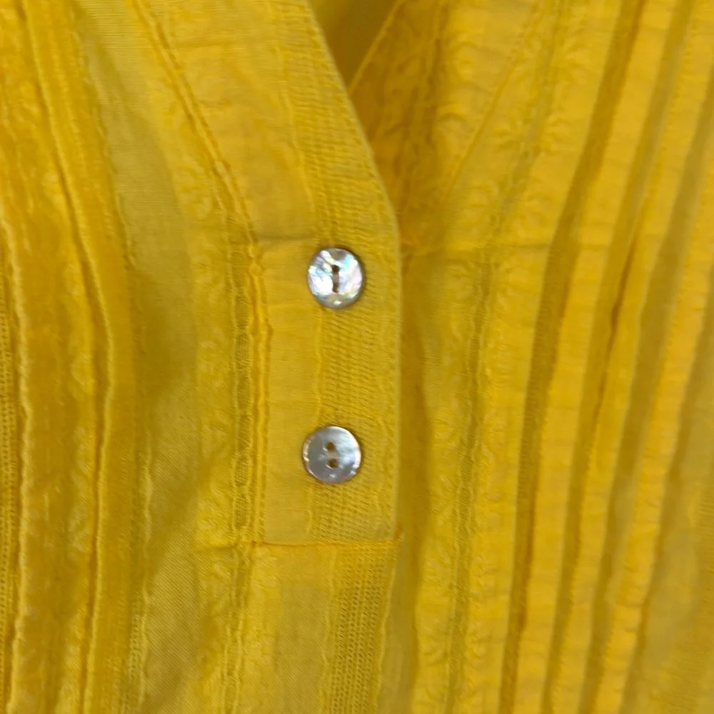 Yellow Ruby Road 100% Cotton Top XL
